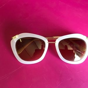 Free People White Sunglasses